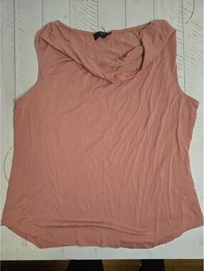 Tahari Sleeveless Pink Top Size Large